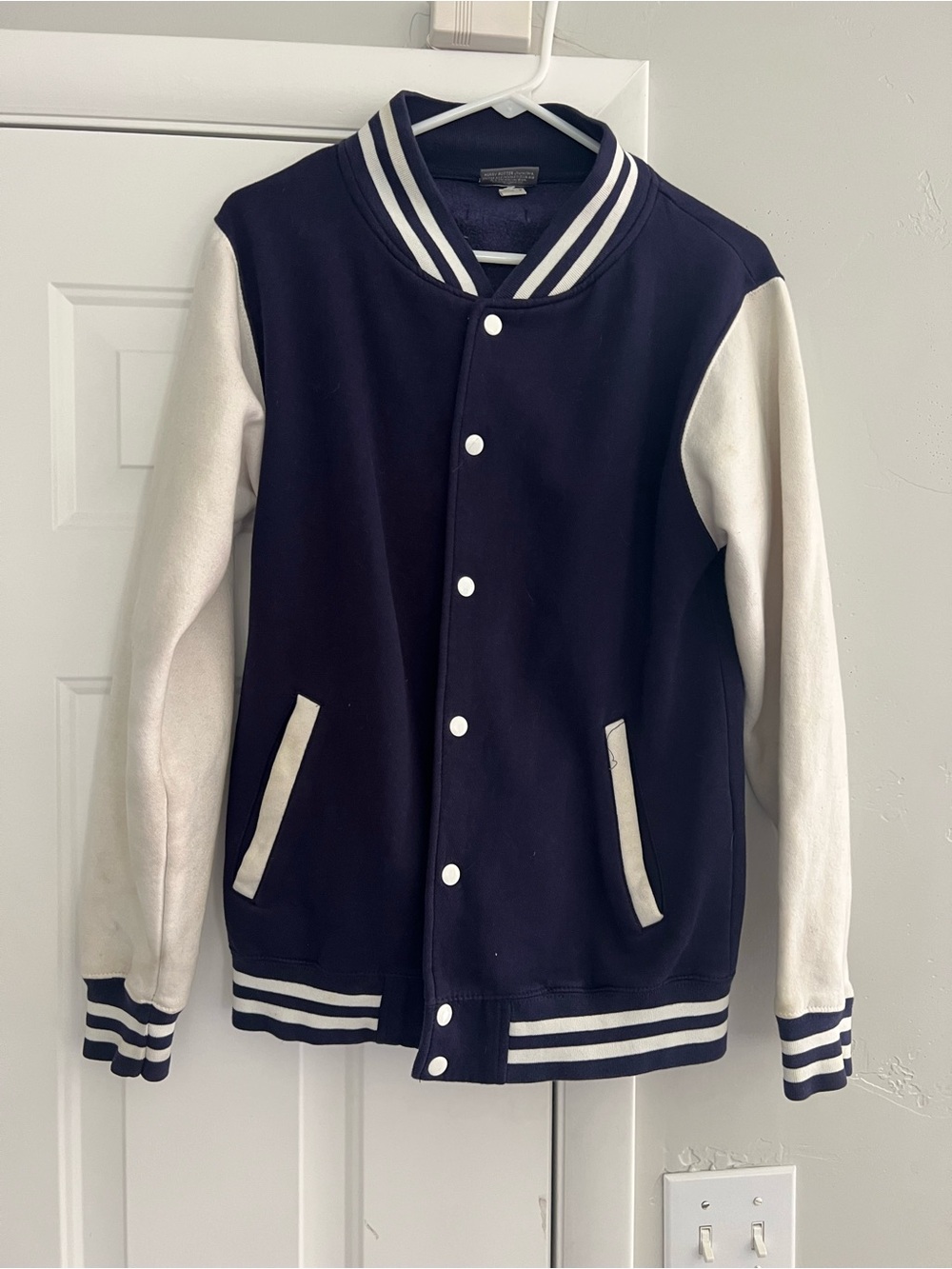 Warner Bros. Navy and White Kids Varsity Jacket